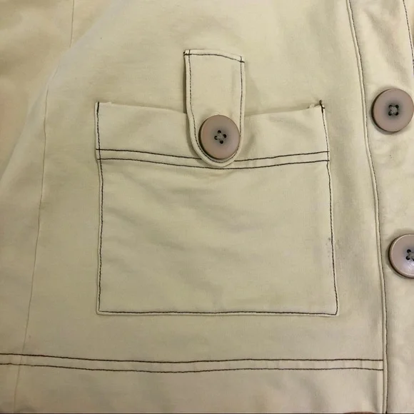 Project E Cream Button-Up Jacket - Picture 7 of 10